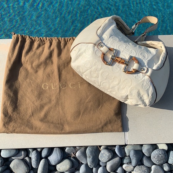 Authentic Gucci Hobo Bamboo Handbag - Picture 3 of 9